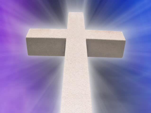 Purple White Cross Logo - Worship Lyrics Stock Video Footage and HD Video Clips