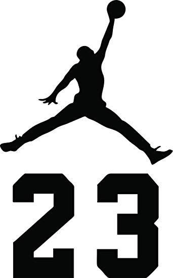 Red and Grey Jordan Logo - NBA Jordan 23 Jumpman Logo AIR Huge Vinyl Decal Sticker