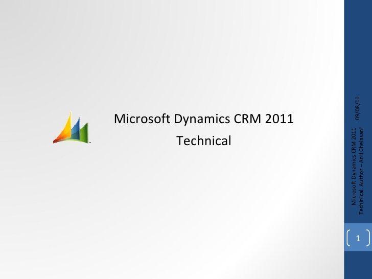Dynamics CRM 2011 Logo - MS Dynamics CRM 2011 Technical