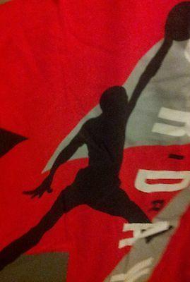 Red and Grey Jordan Logo - NIKE AIR JORDAN Flight Jumpman Logo Graphic T Shirt Men's Size 2XL