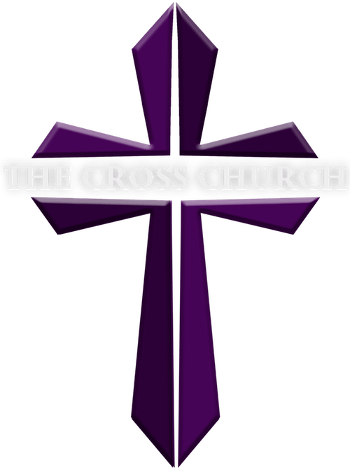 Purple White Cross Logo - Cross with purple svg transparent download