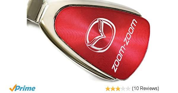 White with Red Tear Drop Logo - Mazda Zoom Zoom Red Tear Drop: Automotive