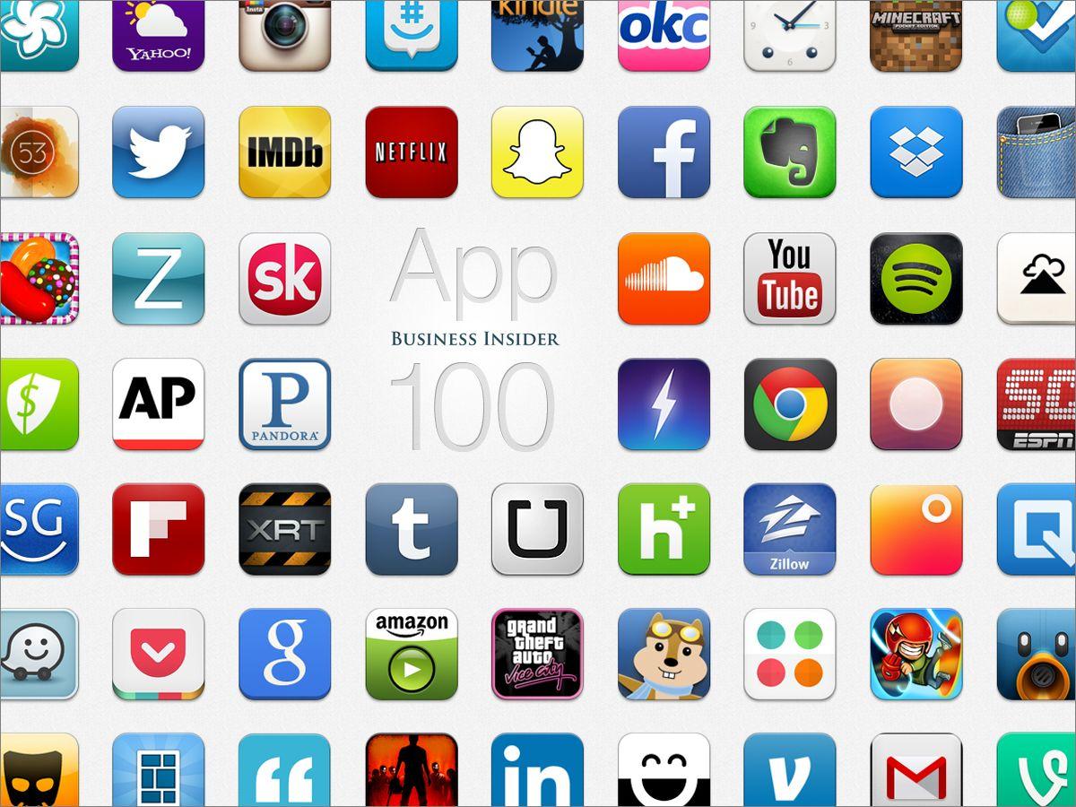 Most Popular Mobile Apps Logo - The Best Entertainment Apps Available On Your Phone - Funender.com