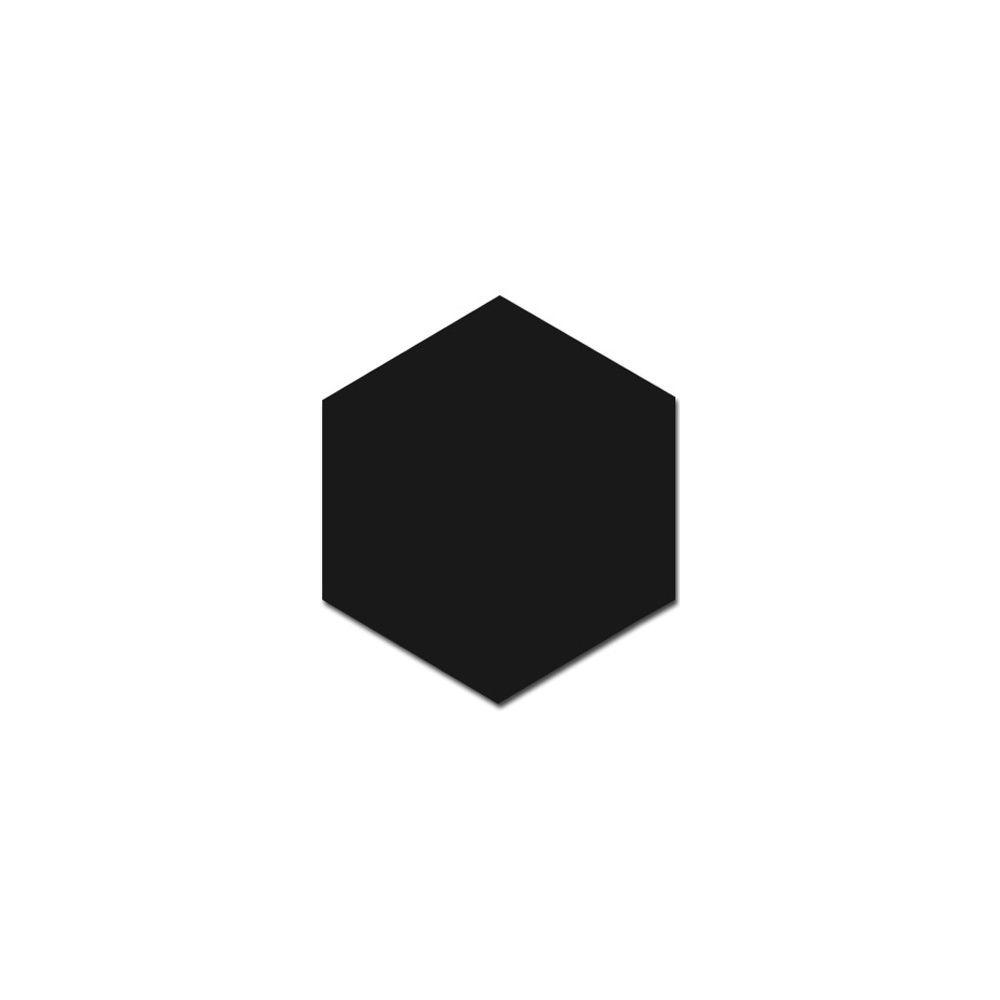 Black Hexagon Logo - Hexagon Matt Black 17.5cm x 20cm Wall & Floor Tile
