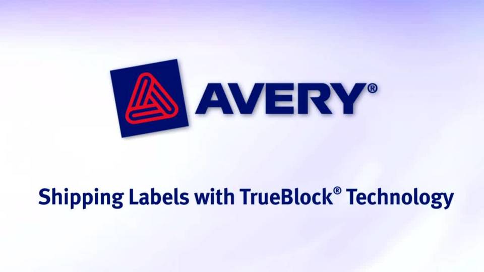 Avery Logo - Avery Shipping Labels, Sure Feed Technology, Permanent Adhesive, 2