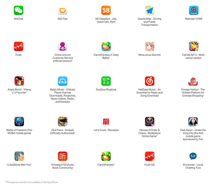 Most Popular App Logo - Apple just released a list of the most popular apps affected by