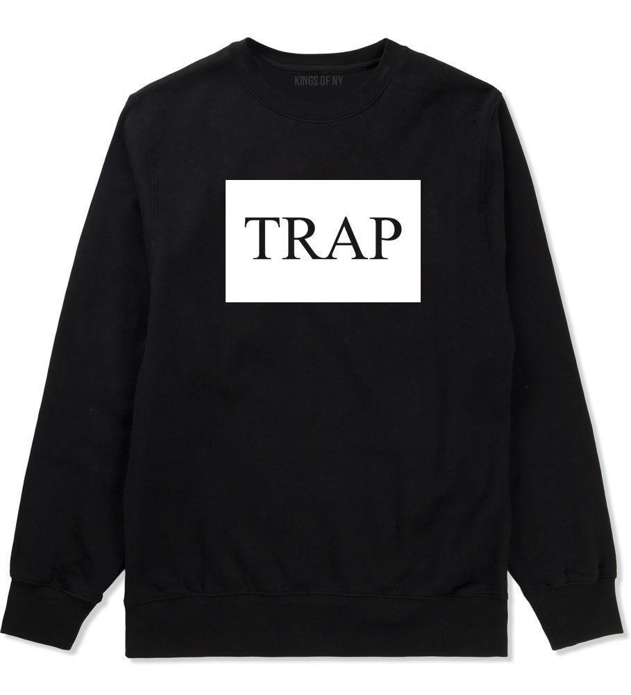 Dope Small Logo - Kings Of NY Trap Hood Dope Cool TI Box Logo NYC Crewneck Sweatshirt