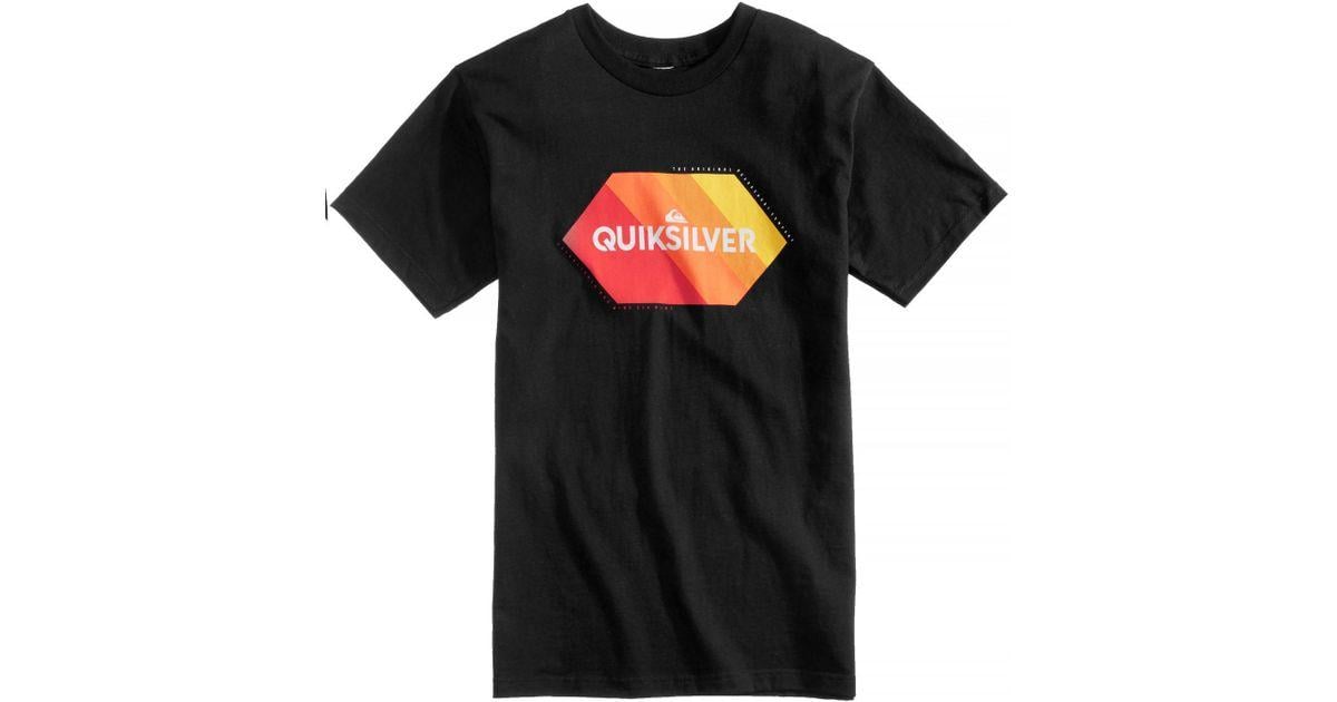 Black and Orange Hexagon Logo - Lyst - Quiksilver Men's Mastercard Hexagon Logo-print T-shirt in ...