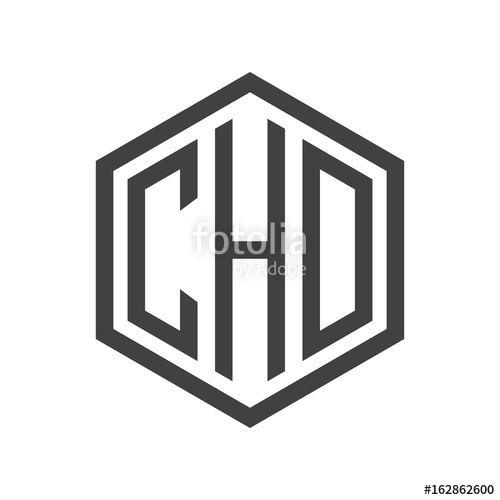 Black Hexagon Logo - Three Letter Initials Hexagon Logo Black Stock Image And Royalty