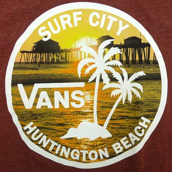 Yellow Vans Logo - auc-trickortreat: New VANS/LA-limited / Huntington Beach / logo T ...