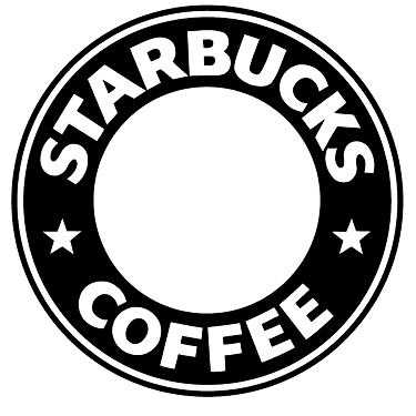 Empty Starbucks Logo - Custom Fine Line Crosshatch Engraving from The Brass Compass
