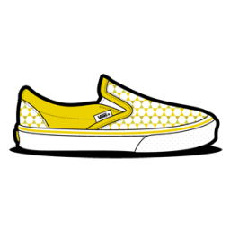 Yellow Vans Logo - Vans Star Yellow Icon | Van Slip Ons Iconset | Hopstarter