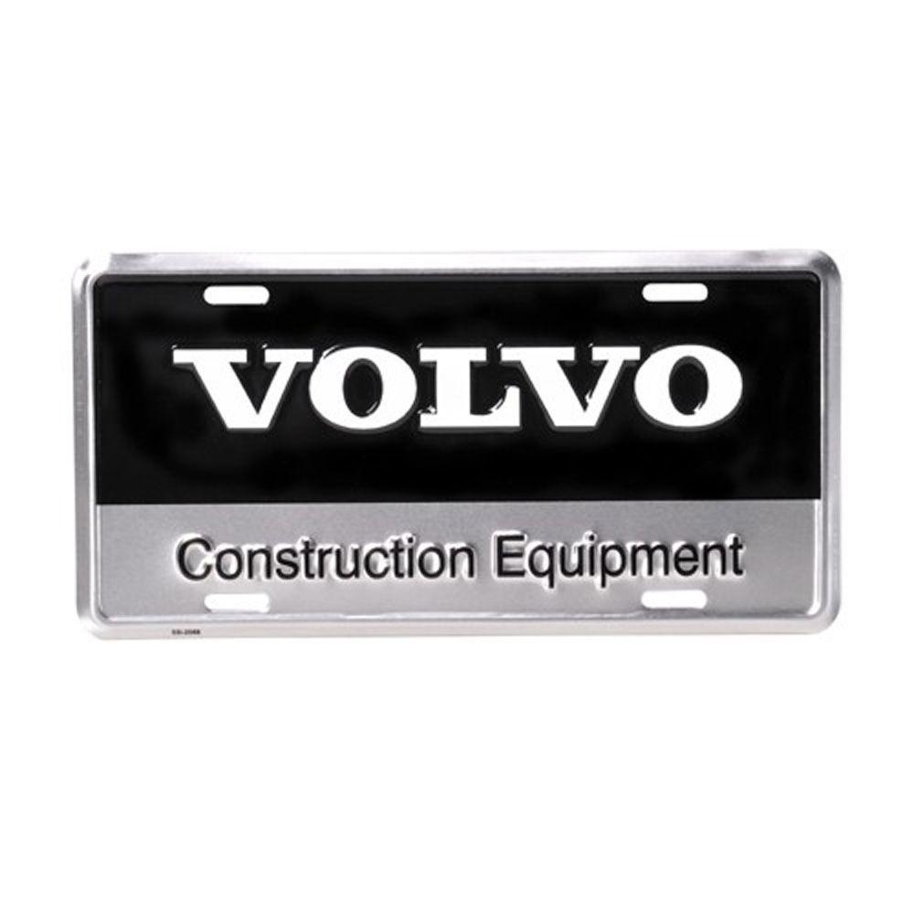 Volvo Construction Logo - Volvo Construction Equipment Metal License Plate. Volvo
