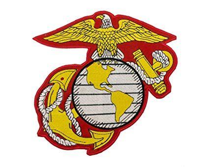 Marine Globe Logo - Amazon.com: US Marine Corps Embroidered Large Insignia Patch USMC ...