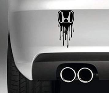 Melting Honda Logo - HONDA LOGO MELTING CAR BUMPER STICKER FUNNY BUMPER STICKER CAR VAN