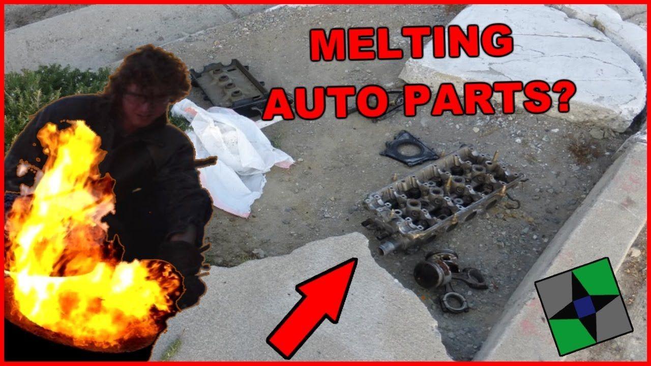 Melting Honda Logo - Melting a Honda Engine Head REALTIME
