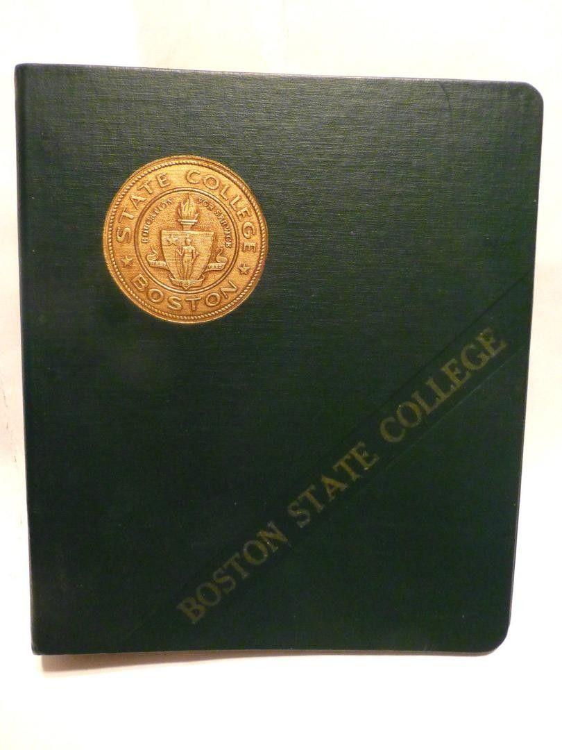 Boston State Logo - RARE BOSTON STATE COLLEGE 3 RING BINDER w/ DEFUNCT BOSTON STATE