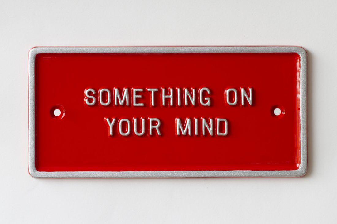 Something the Red Rectangle Logo - Peter Liversidge - Something On Your Mind - South London Gallery