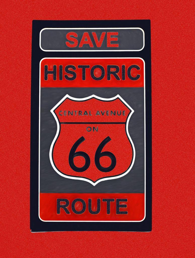 Something the Red Rectangle Logo - Save Historic Route 66 | ODC-Something Red! I say NO to ART … | Flickr