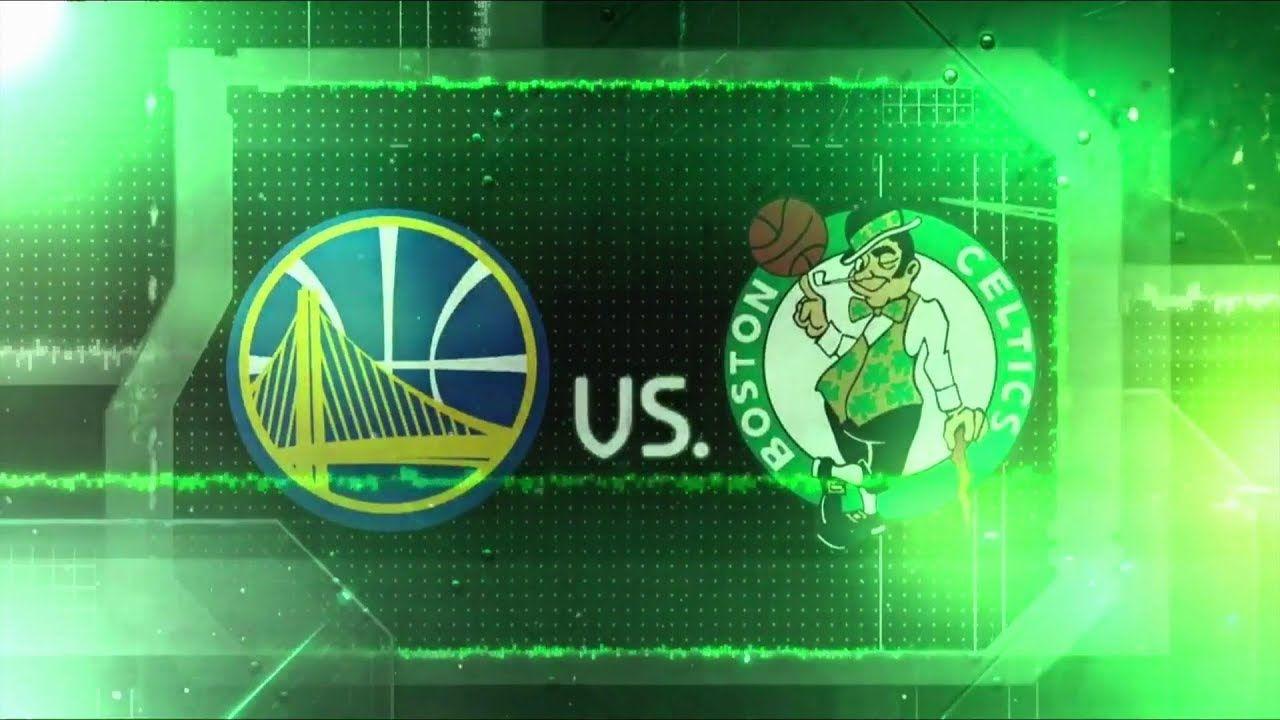 Boston State Logo - Boston Celtics vs. Golden State Warriors in-arena TD Garden pump-up ...