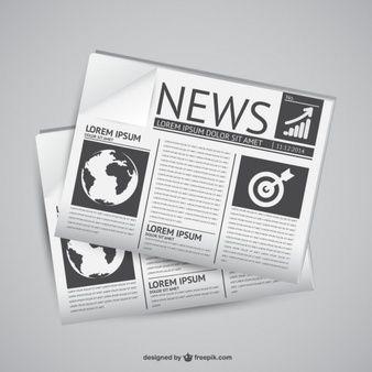 Black and White Newspaper Logo - Newspaper Vectors, Photo and PSD files