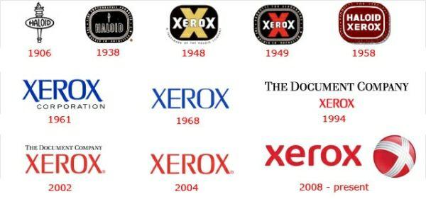 Old Xerox Logo - Company Logos — Old and New – Thiyaku's Blog