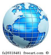 Earth Globe Logo - Free Globe Logo Art Prints and Wall Artwork | FreeArt