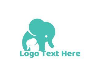 Baby Elephants Logo - Logo Maker - Customize this 