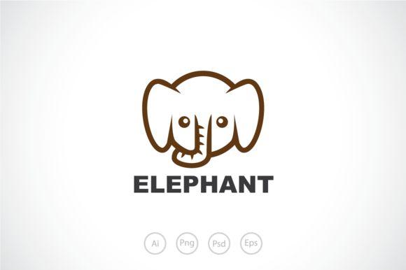 Baby Elephants Logo - Baby Elephant Logo Template @creativework247 | Templates - Templates ...
