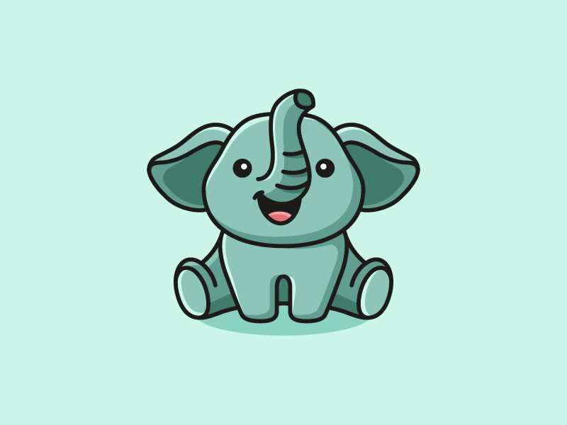 Baby Elephants Logo - Baby Elephant by Alfrey Davilla | vaneltia | Dribbble | Dribbble
