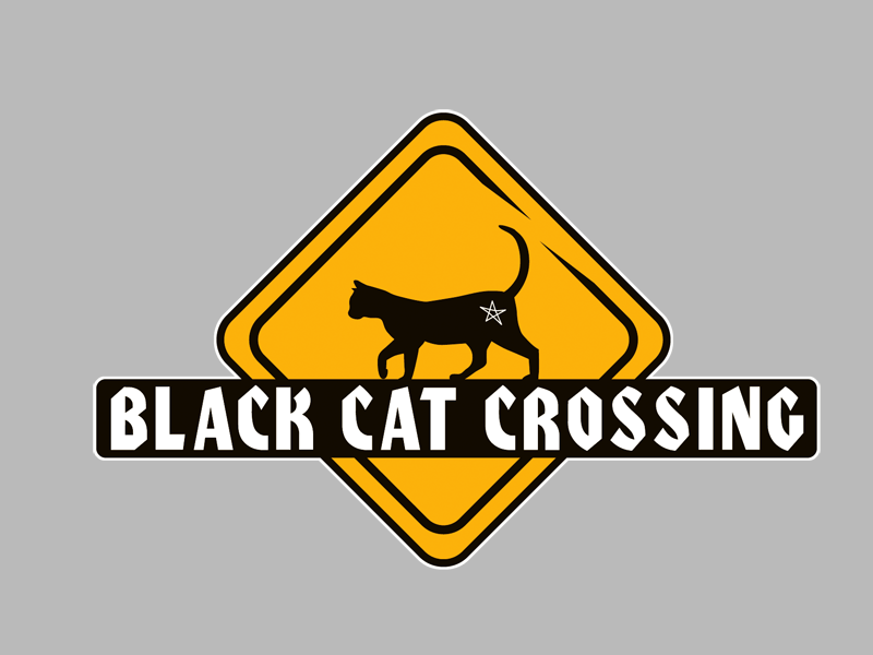 Black Cat Triangle Logo - Black Cat Crossing