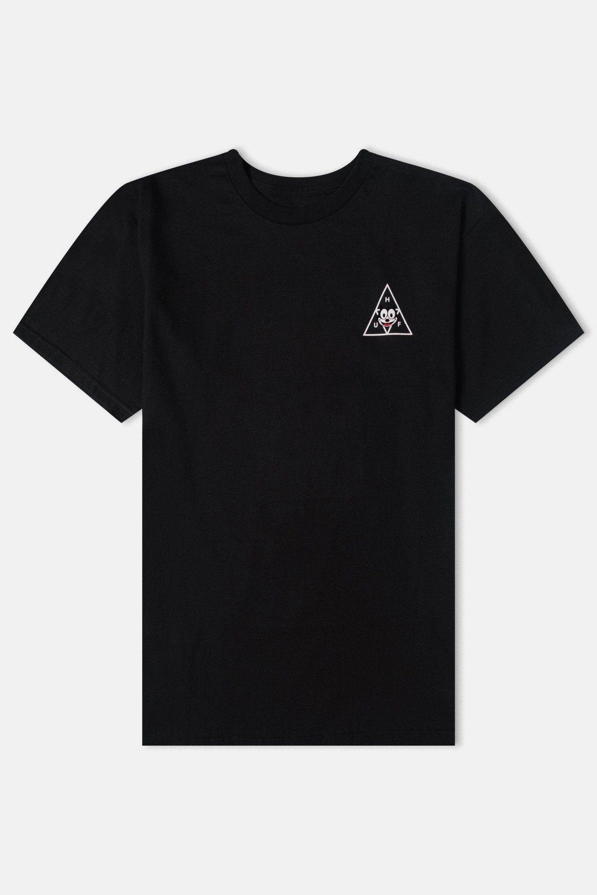 Black Cat Triangle Logo - Huf x Felix The Cat Triple Triangle S S T-Shirt available from Priory