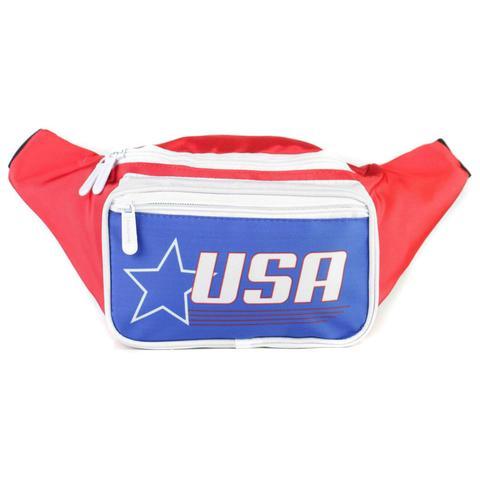Us Red White Blue Star Logo - Fanny Pack - USA Red White & Blue Star – Rock City Outfitters