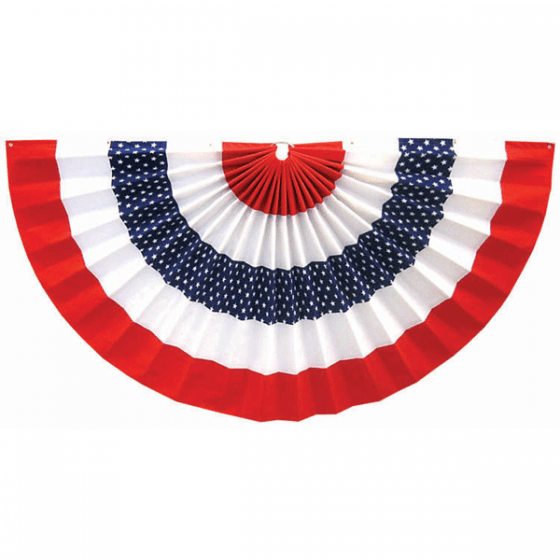 Us Red White Blue Star Logo - Red, White, & Blue Star Bunting Small | Wally's Party Factory