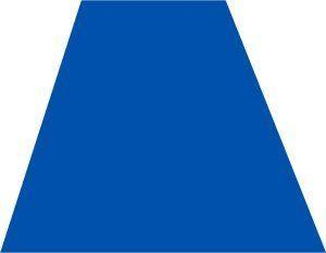 Blue Trapezoid Logo - Blue Reflective Trapezoid Decal