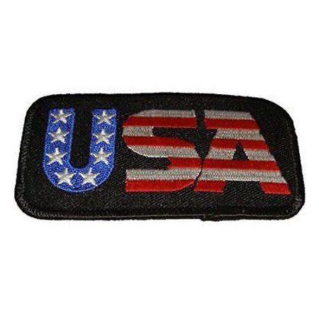 Us Red White Blue Star Logo - STAR SPANGLED USA PATCH RED WHITE BLUE PATRIOTIC UNITED STATES OF