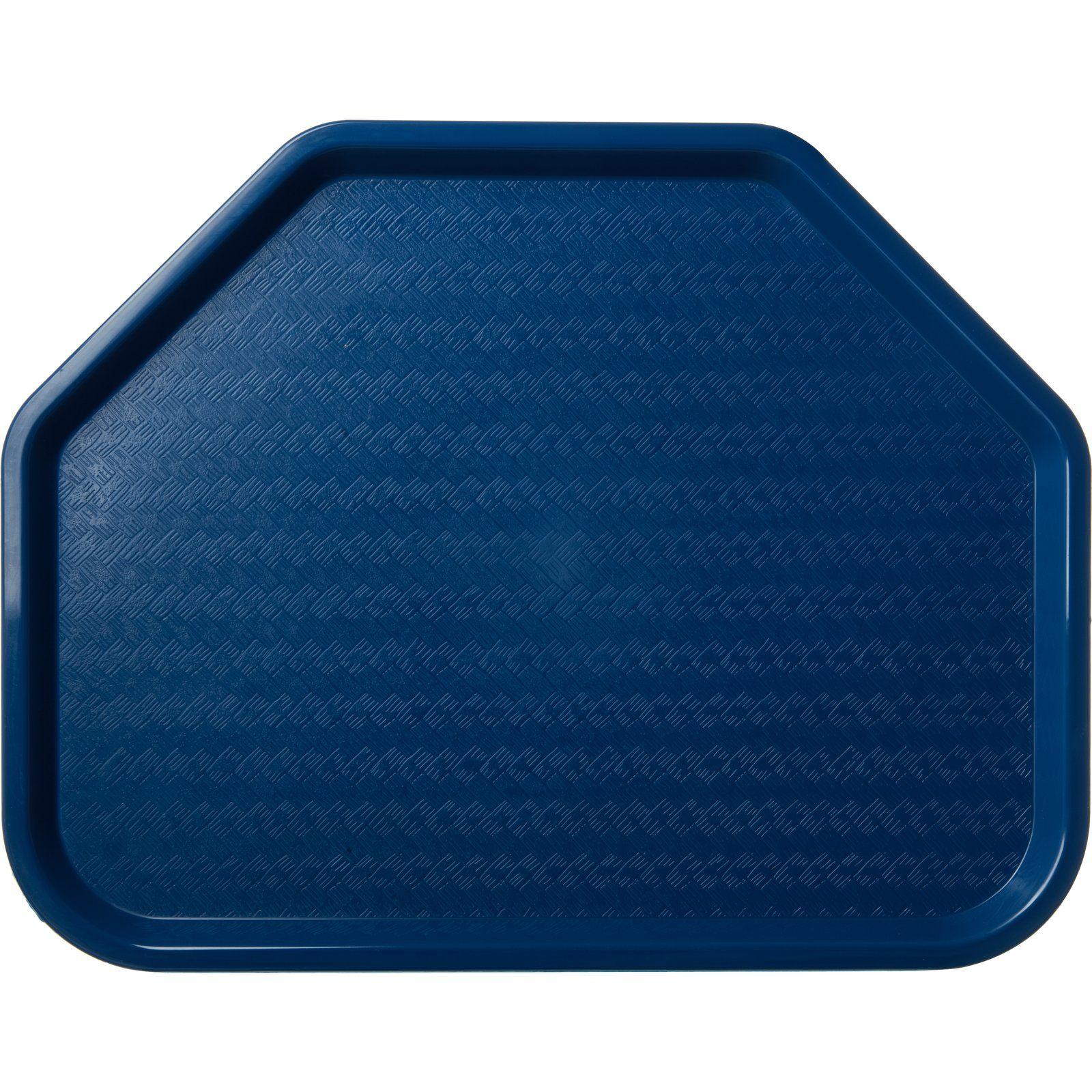 Blue Trapezoid Logo - CT1713TR14 - Cafe® Trapezoid Fast Food Cafeteria Tray 18