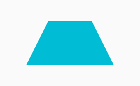 Blue Trapezoid Logo - How to Create Custom Trapezoid Shape View in React Native
