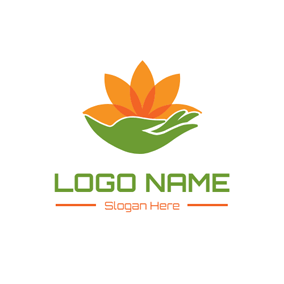 Green and Orange Logo - Free Leaf Logo Designs | DesignEvo Logo Maker