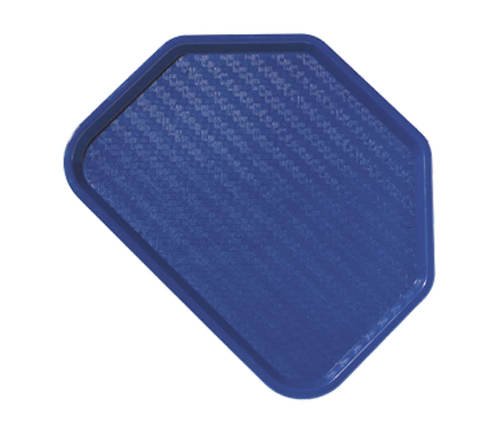 Blue Trapezoid Logo - Carlisle CT1713TR14 Blue Trapezoid Plastic Café Tray