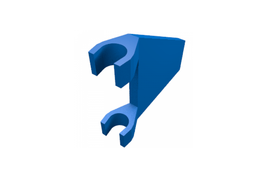 Blue Trapezoid Logo - Flag 2 x 2 Trapezoid