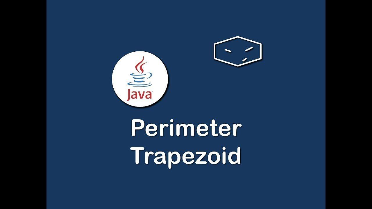 Blue Trapezoid Logo - perimeter trapezoid in java