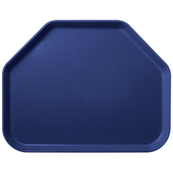 Blue Trapezoid Logo - Carlisle 2214FG050 Customizable 14 x 22 Glasteel Sapphire Blue