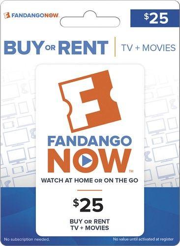 Fandango Now Logo - Fandango $25 Gift Card FANDANGONOW $25