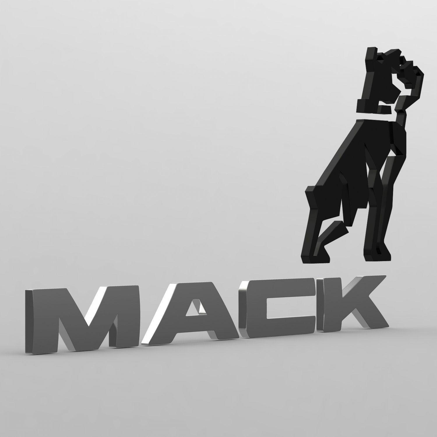 Mack Logo - Mack logo 3D Model in Parts of auto 3DExport