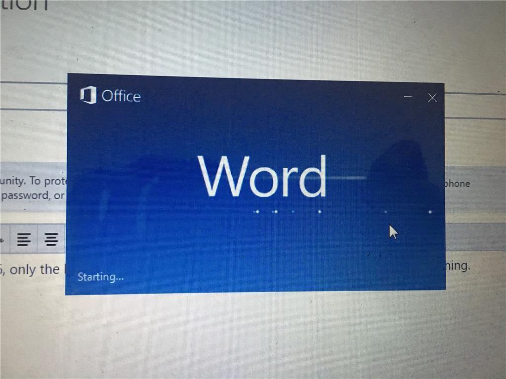 Word 2016 Logo - Word 2016 does not start - Microsoft Community
