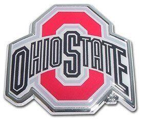 Ohio State Logo - Amazon.com : MVP Accessories Ohio State Buckeyes Metal Auto Emblem
