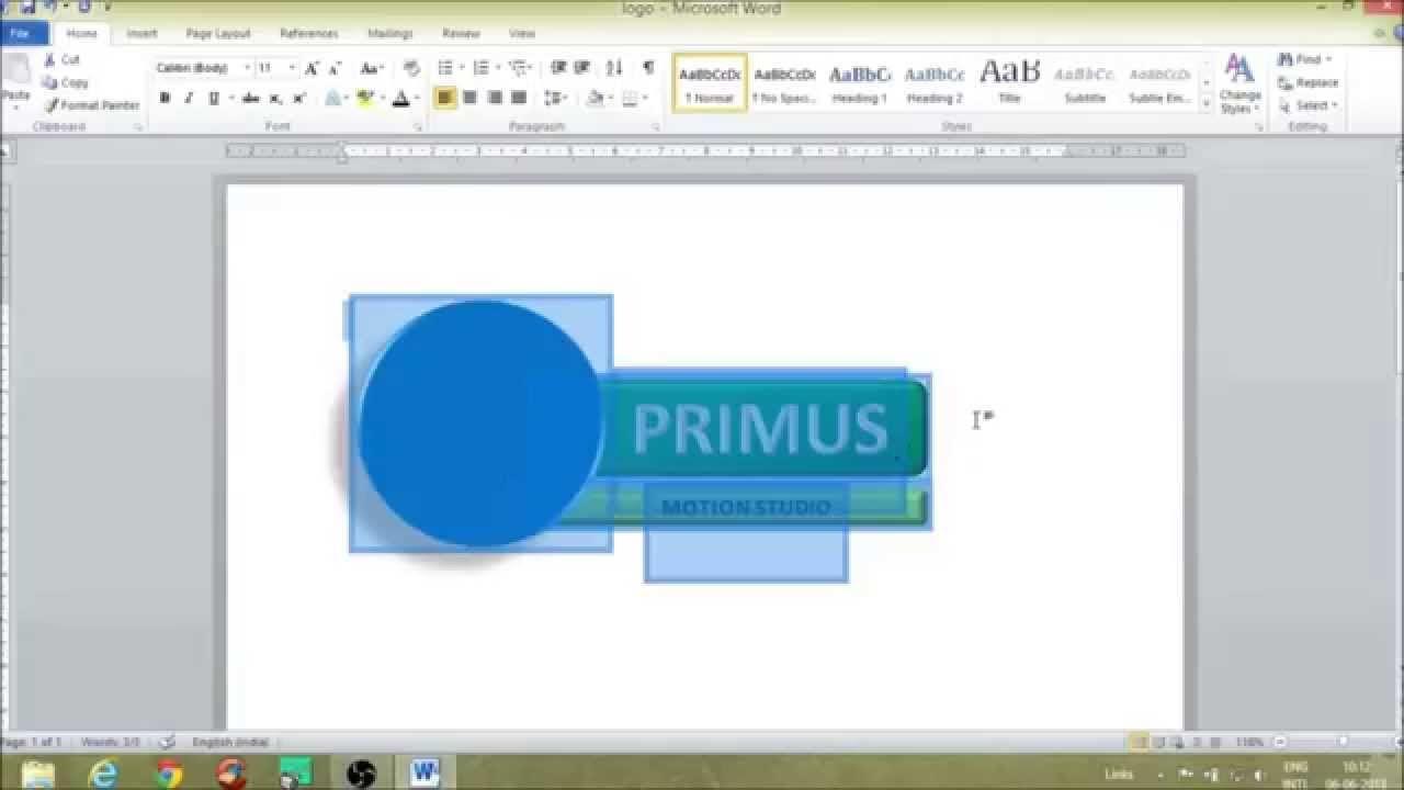 Word 2016 Logo - CREATE A AWESOME LOGO USING MS WORD - YouTube