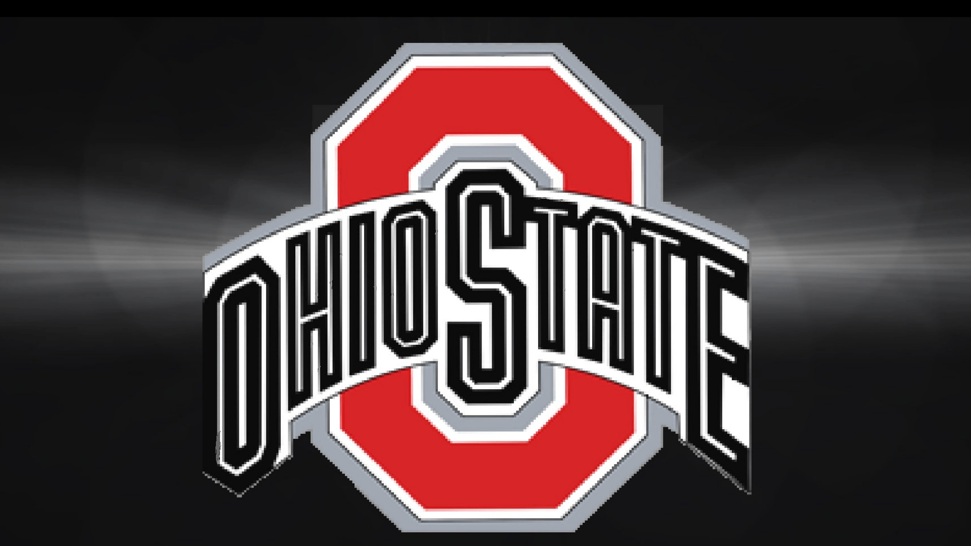 Ohio State Logo - Ohio State Buckeyes image RED BLOCK O ON GRAY & BLACK HD wallpaper