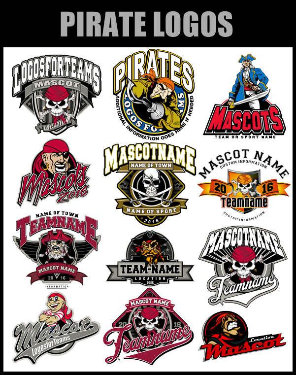 Custom Team Logo - Pirate Logos